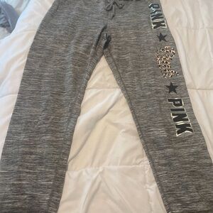 Pink sweat pants